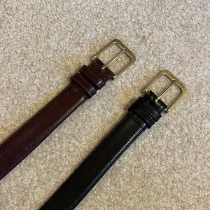 Mens Coach Belt Set (Black/Brown) Size 36